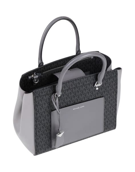 michael kors black and gray tote|Michael Kors black shoulder handbags.